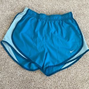 Nike womens dri-fit teal athletic shorts